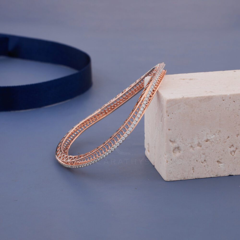 Curve josh diamond bangle - Image 2