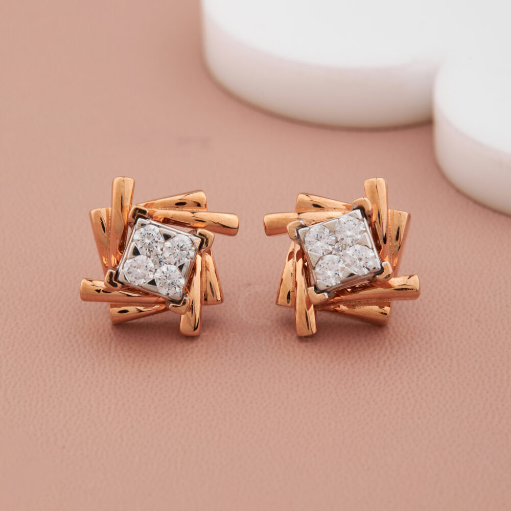 Kenzie diamond earrings - Image 2