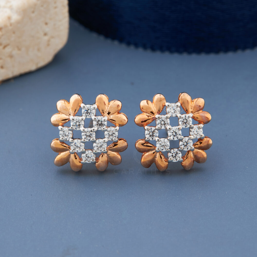 Cross diamond earrings - Image 2