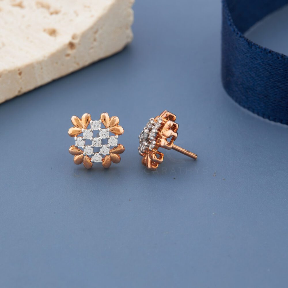 Cross diamond earrings - Image 3