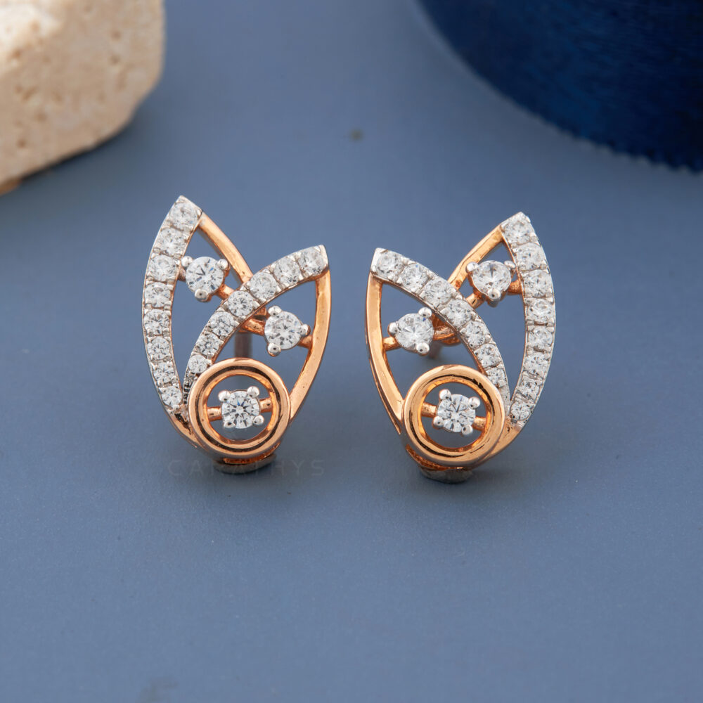 Two corner diamond earrings - Image 2