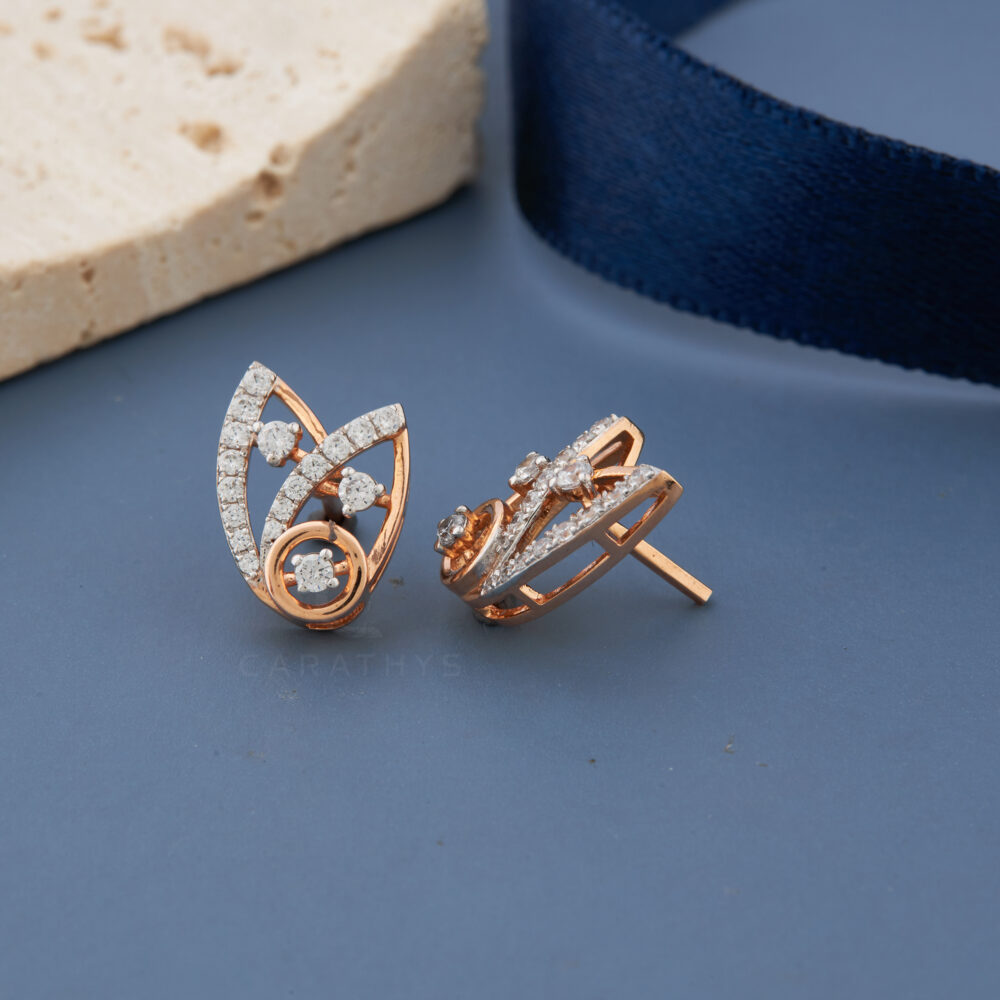 Two corner diamond earrings - Image 3