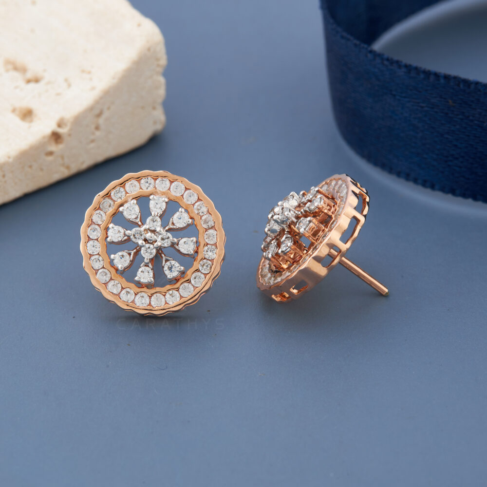Eva diamond earrings - Image 3