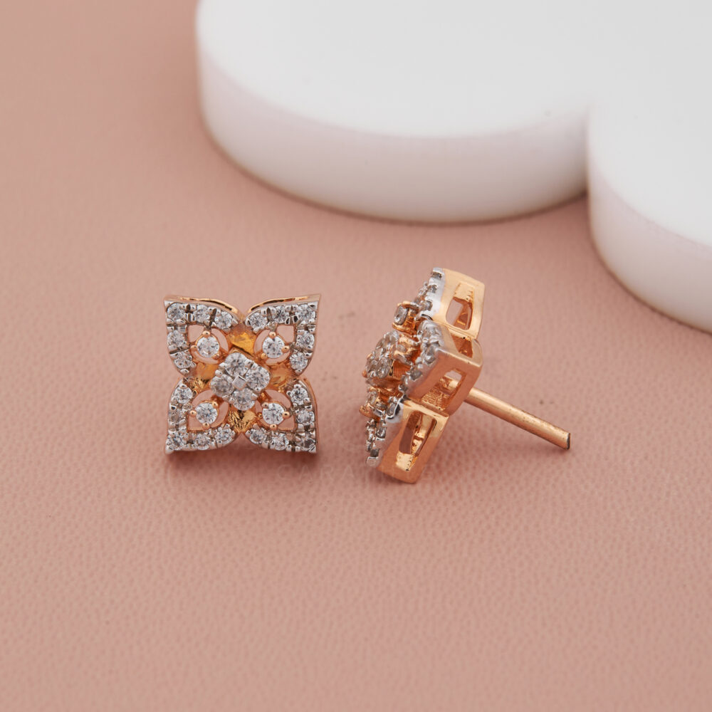 Charlotte diamond earrings - Image 3