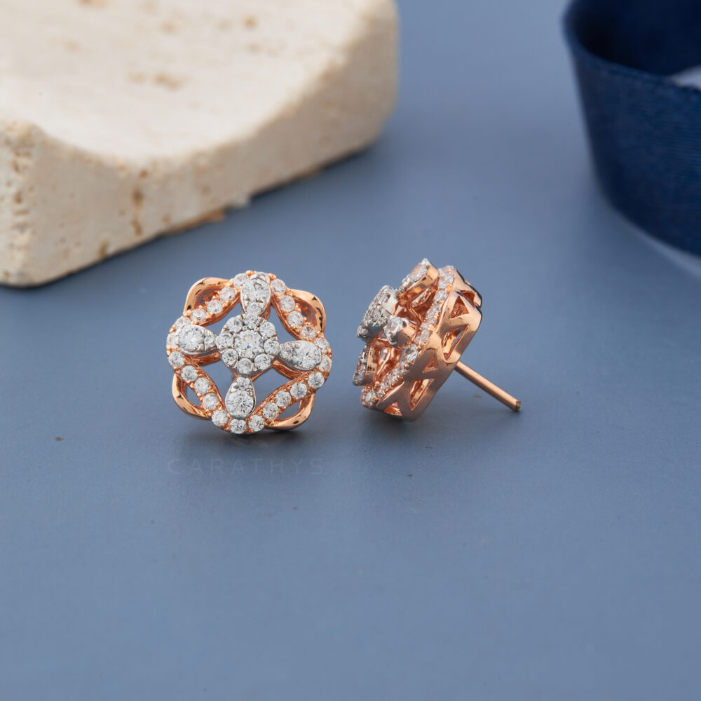 Clove diamond earrings - Image 3