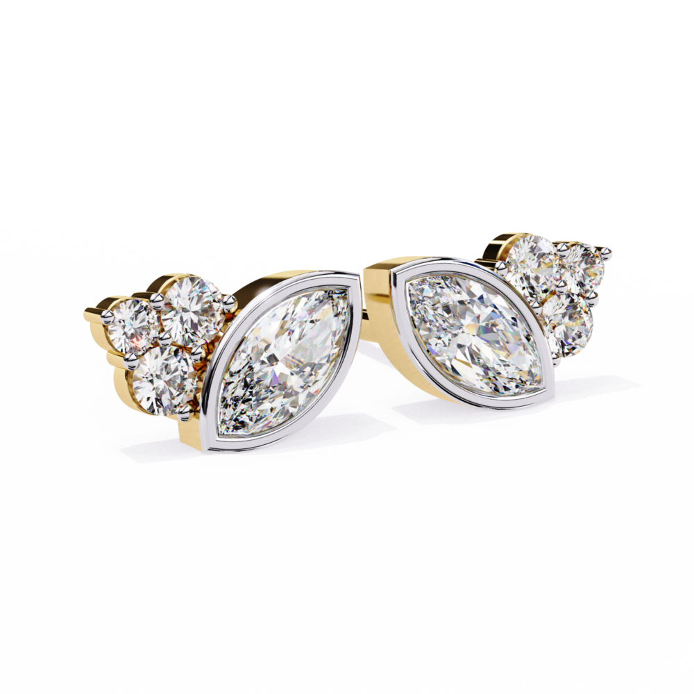 Marquise Lab Grown Diamond earrings - Image 4