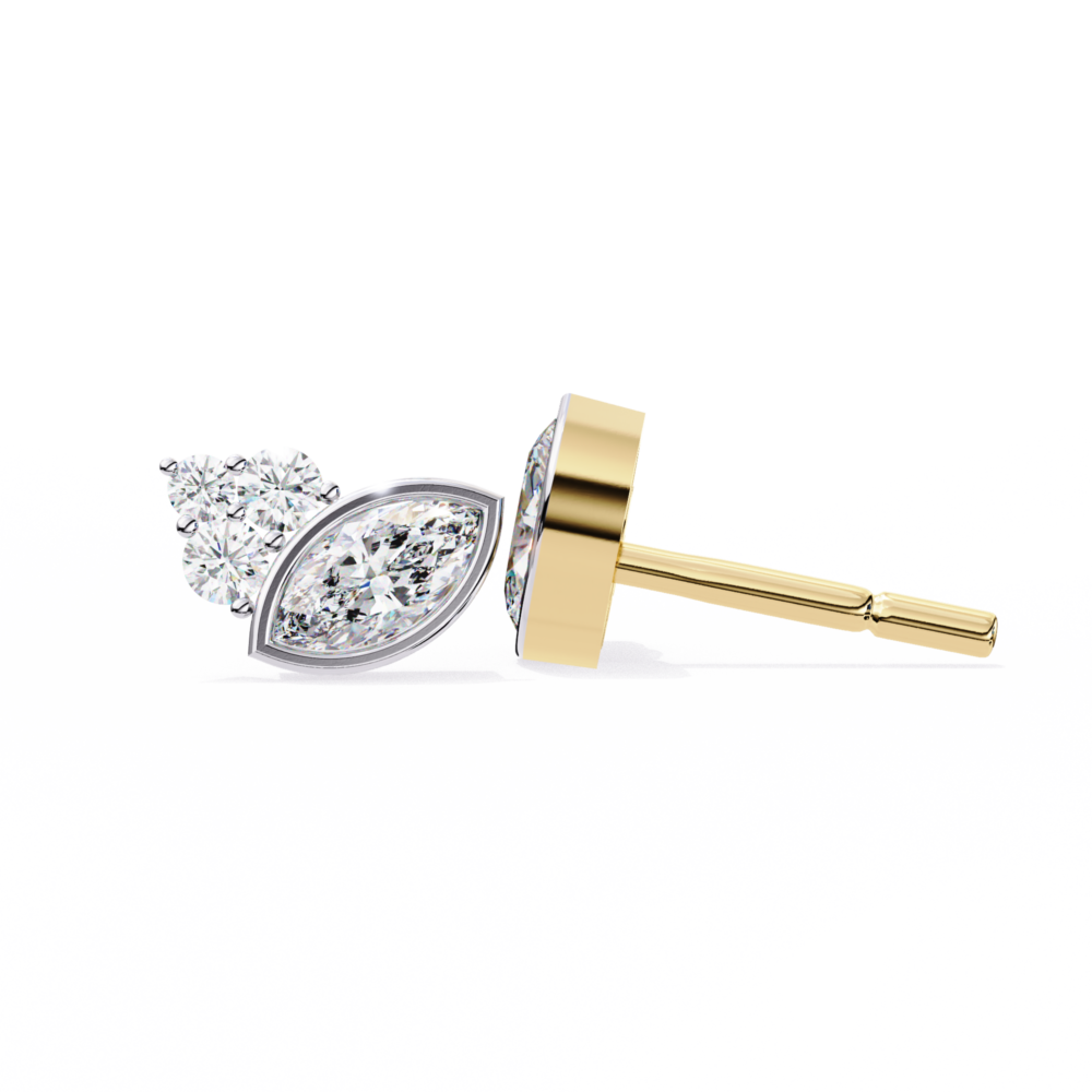 Marquise Lab Grown Diamond earrings - Image 5