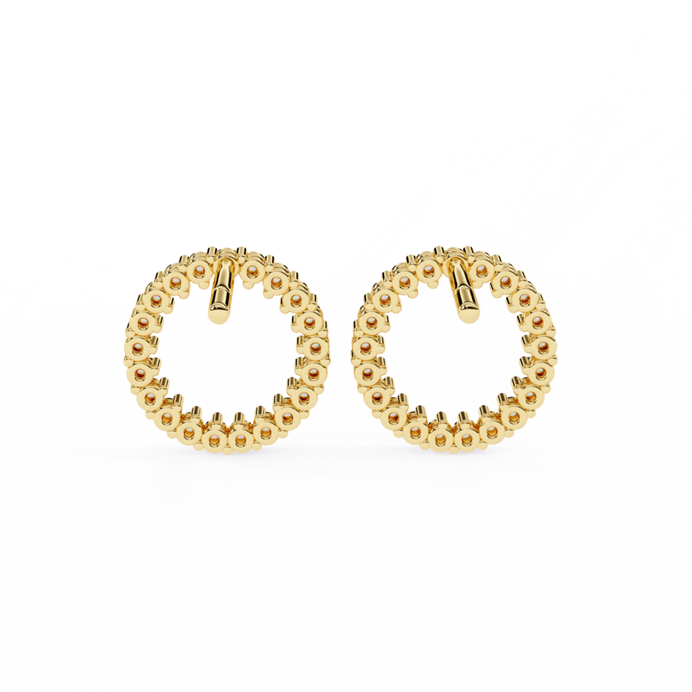 Round Lab Grown Diamond Earrings - Image 8