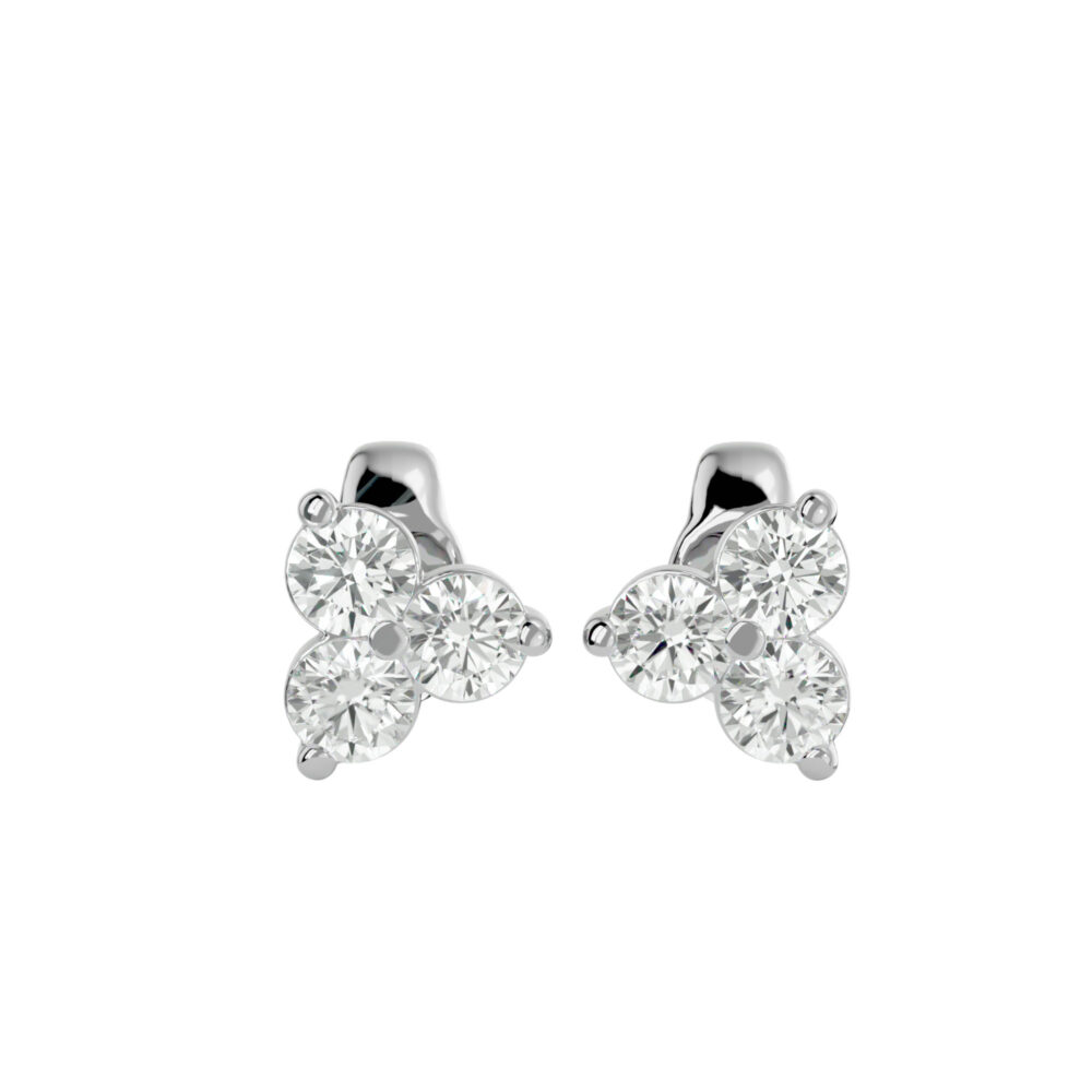 Round Lab Grown Diamond Earrings - Image 5
