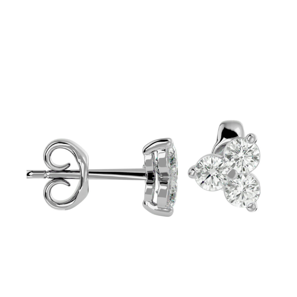 Round Lab Grown Diamond Earrings - Image 7