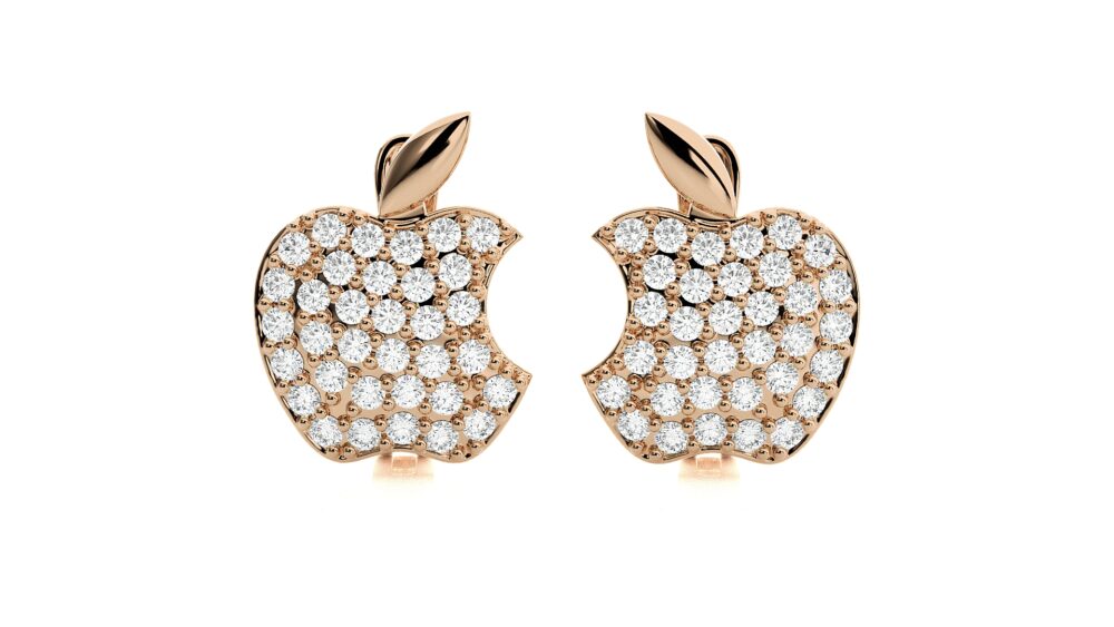 Apple Lab Grown Diamond Earrings