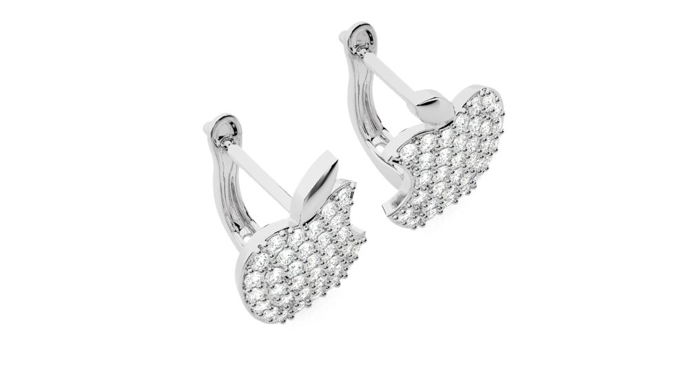 Apple Lab Grown Diamond Earrings - Image 6