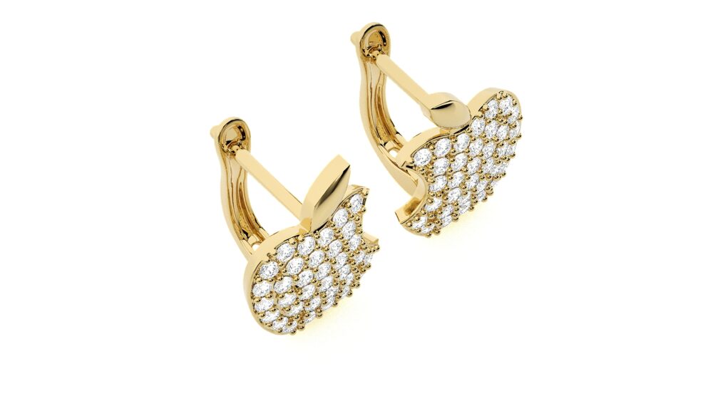 Apple Lab Grown Diamond Earrings - Image 9