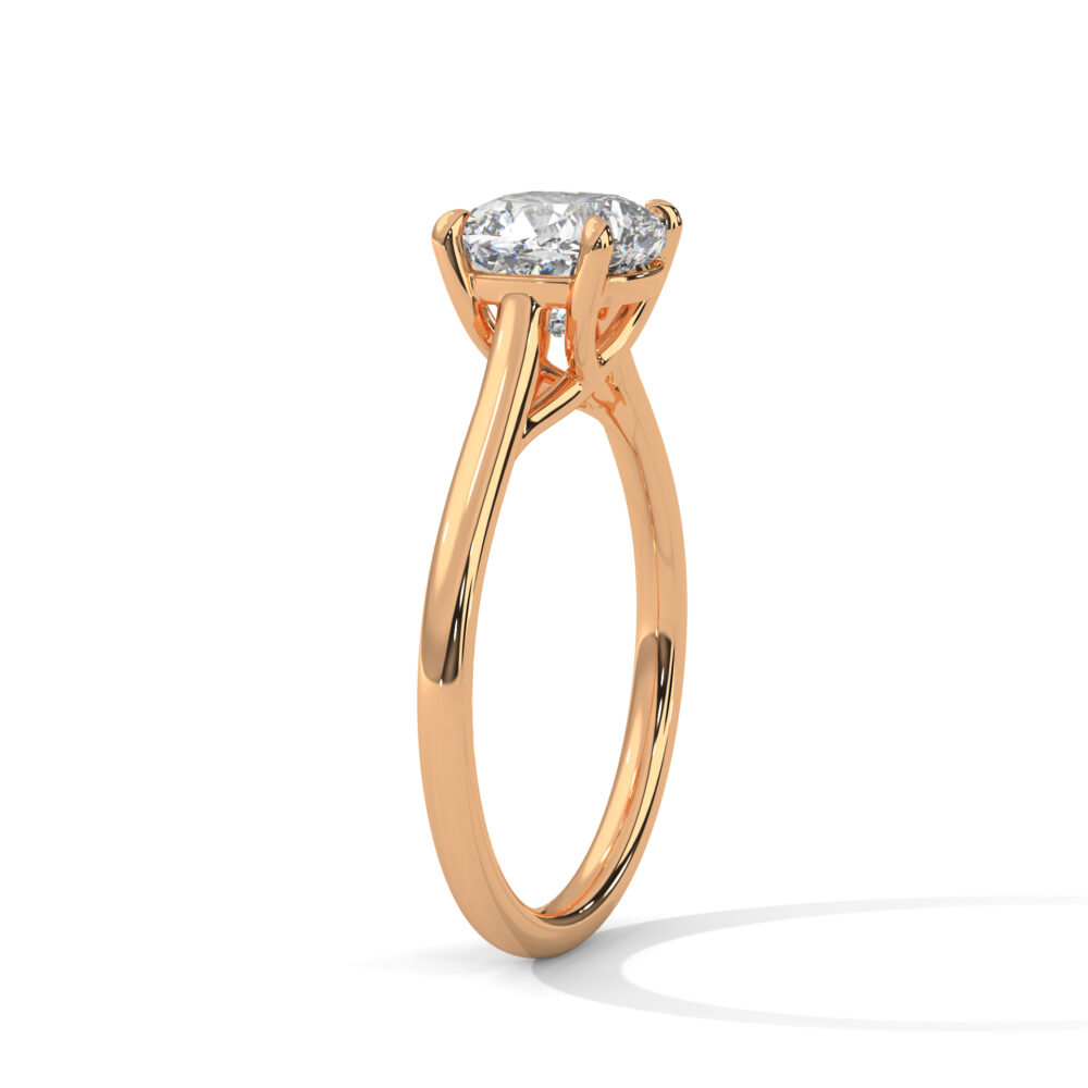 1 CT Square Cushion Cut Lab Grown Diamond Engagement Ring for women - Image 9