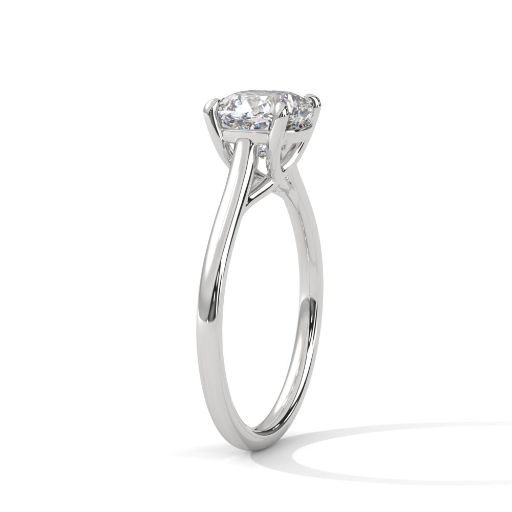 1 CT Square Cushion Cut Lab Grown Diamond Engagement Ring for women - Image 6