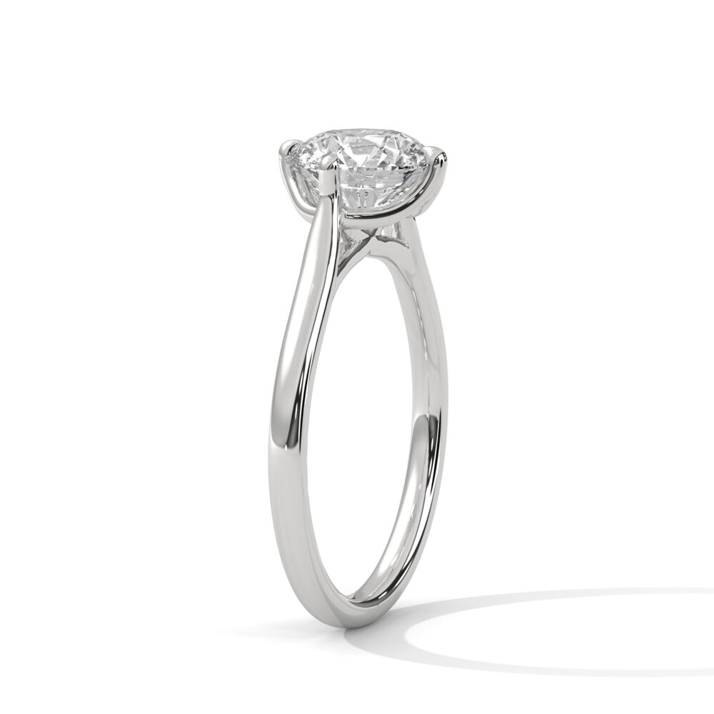 2 CT Round lab Grown Diamond Engagement Ring for Women - Image 10