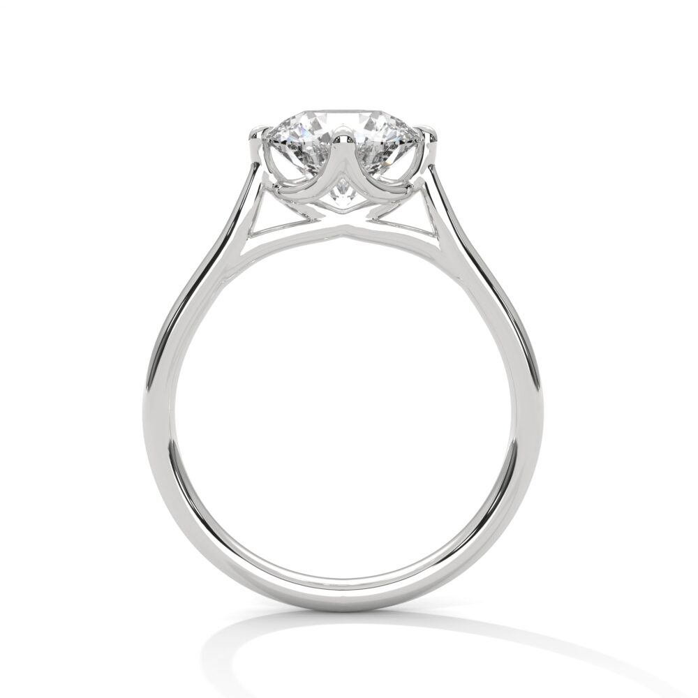 2 CT Round lab Grown Diamond Engagement Ring for Women - Image 11