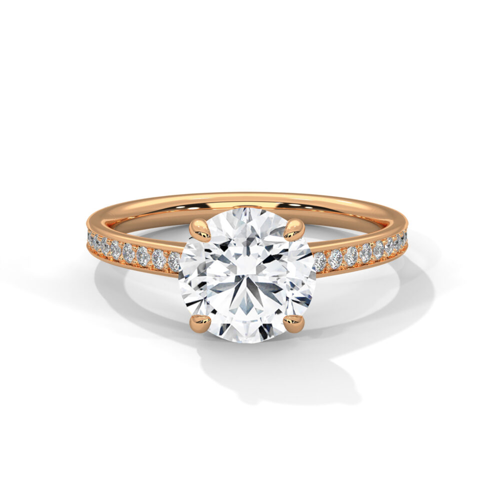3 CT Round Lab Grown Diamond Engagement Ring for Women - Image 8