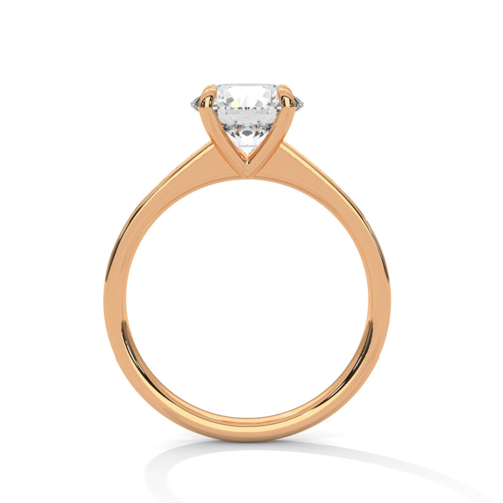 3 CT Round Lab Grown Diamond Engagement Ring for Women - Image 10