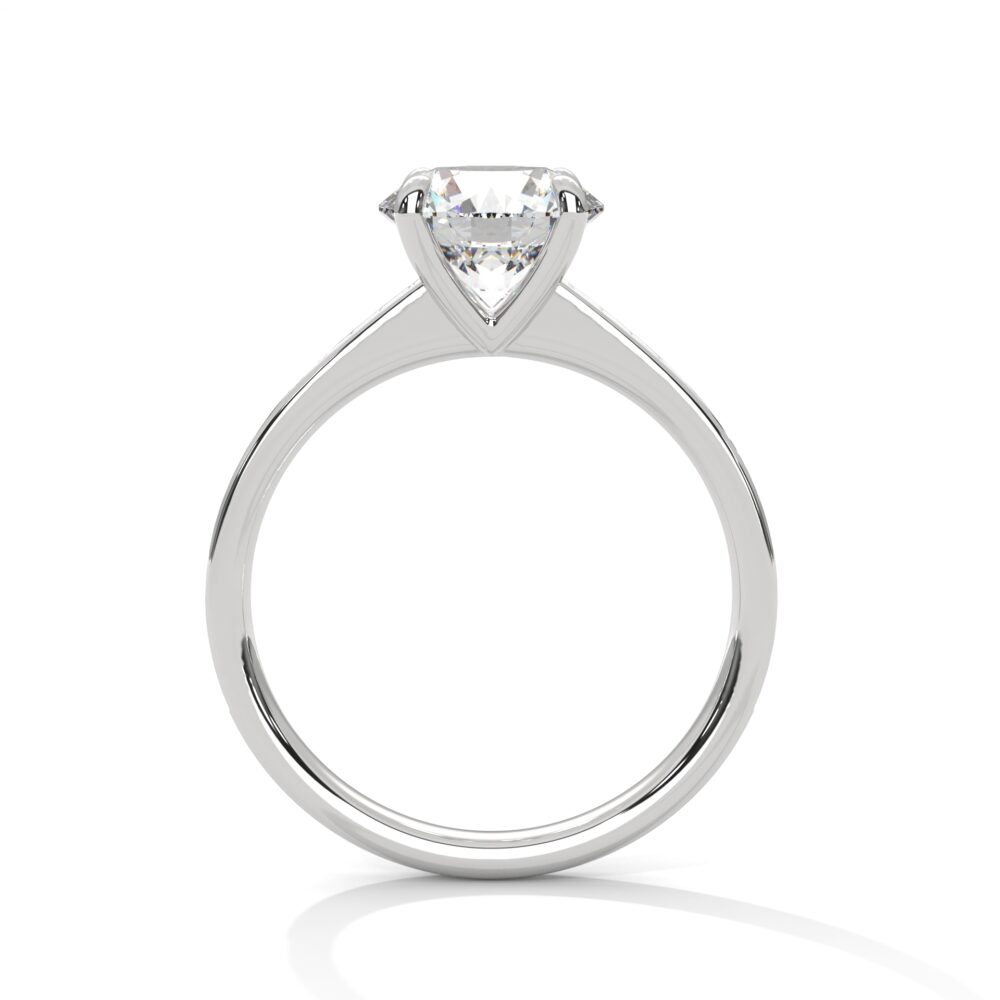 3 CT Round Lab Grown Diamond Engagement Ring for Women - Image 7
