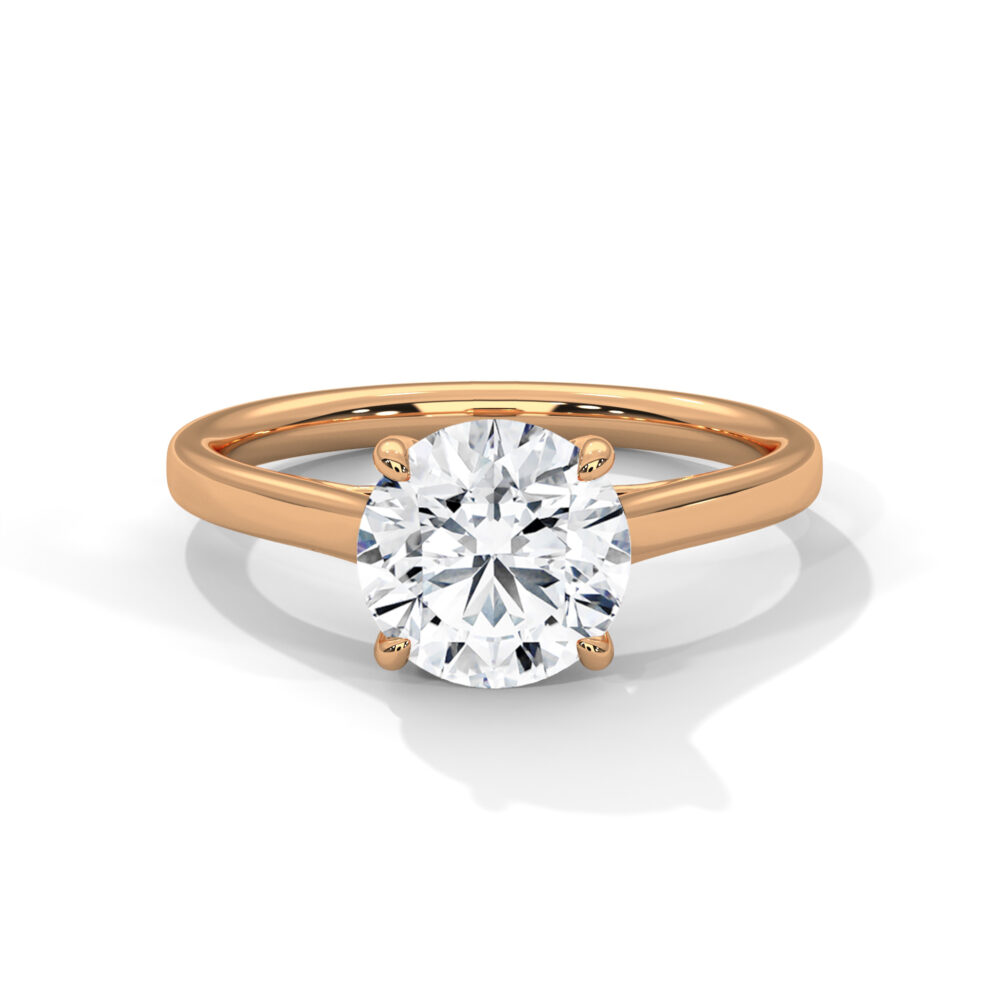 3 CT Round Lab Grown Diamond Engagement Ring for Women - Image 5