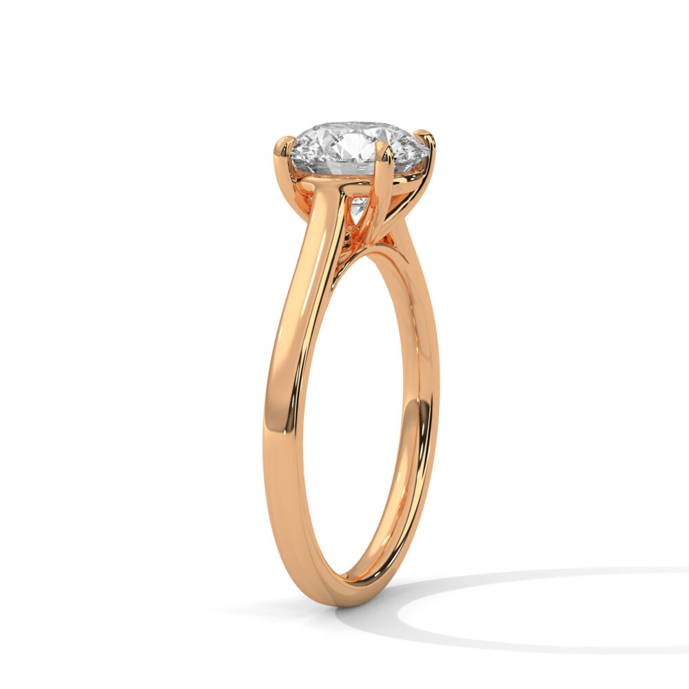 3 CT Round Lab Grown Diamond Engagement Ring for Women - Image 6