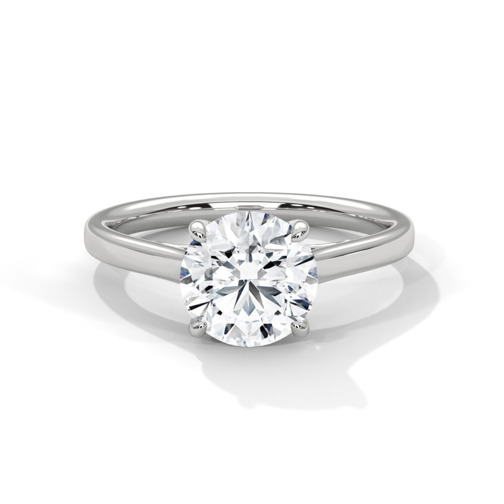 3 CT Round Lab Grown Diamond Engagement Ring for Women