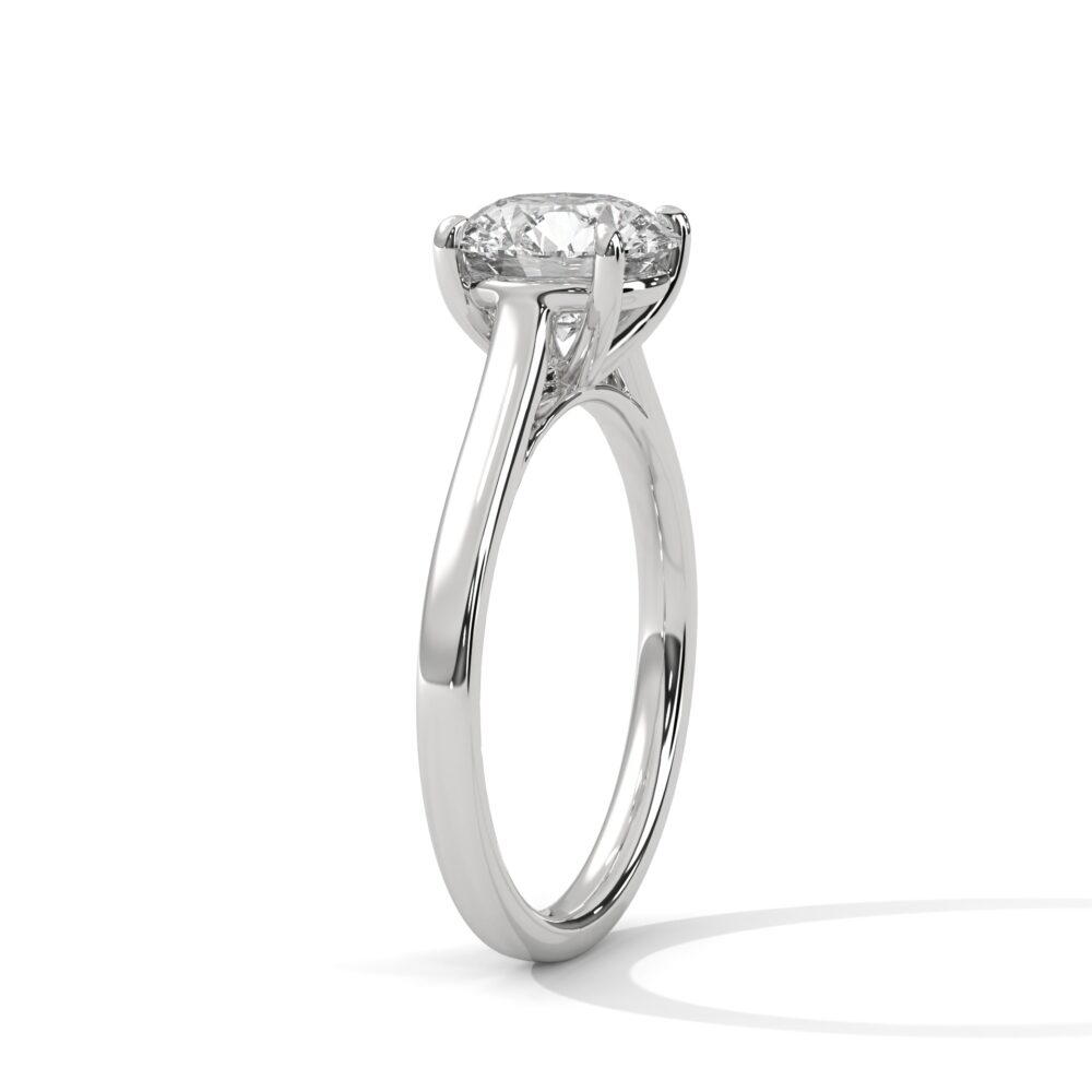 3 CT Round Lab Grown Diamond Engagement Ring for Women - Image 4