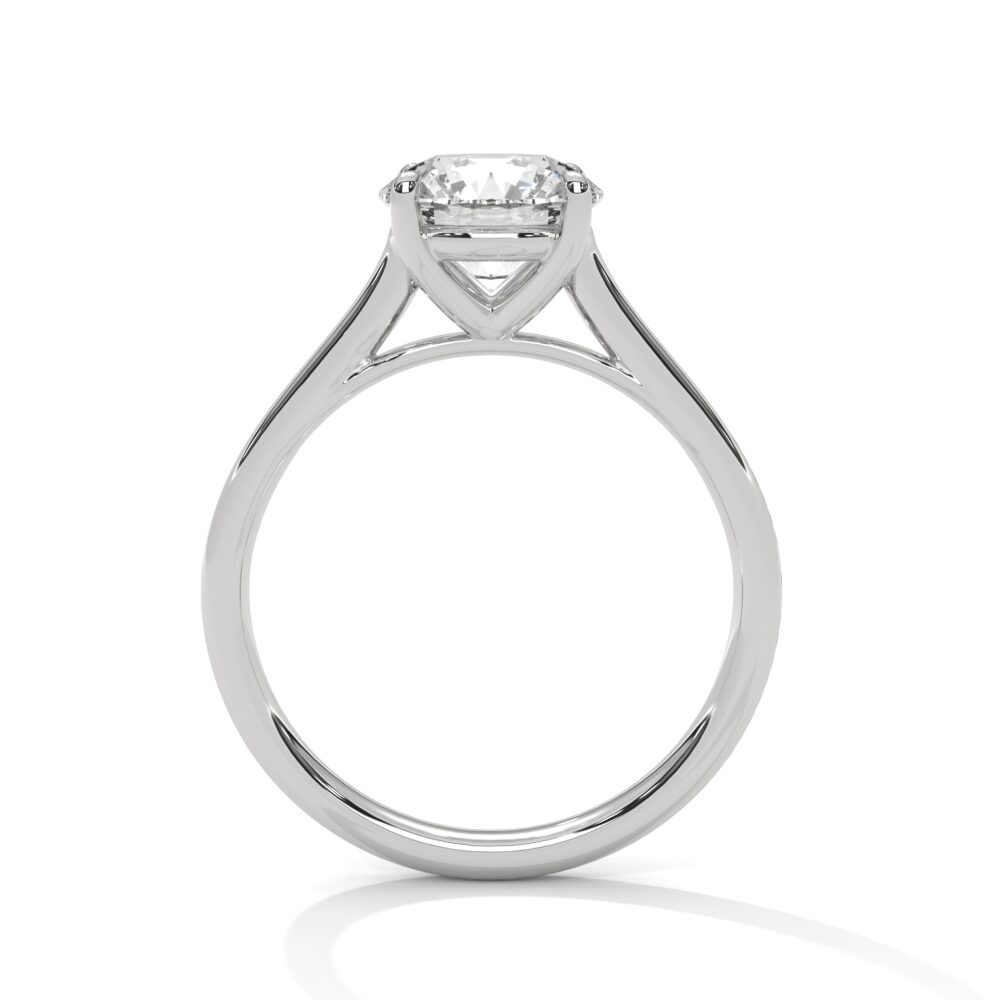 3 CT Round Lab Grown Diamond Engagement Ring for Women - Image 3