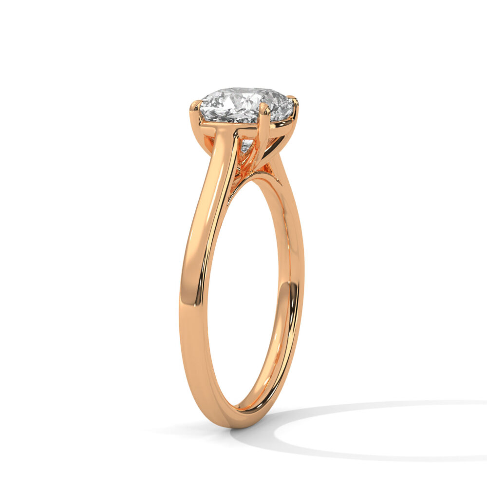 1 CT Square Cushion Cut Lab Grown Diamond Engagement Ring for women - Image 6