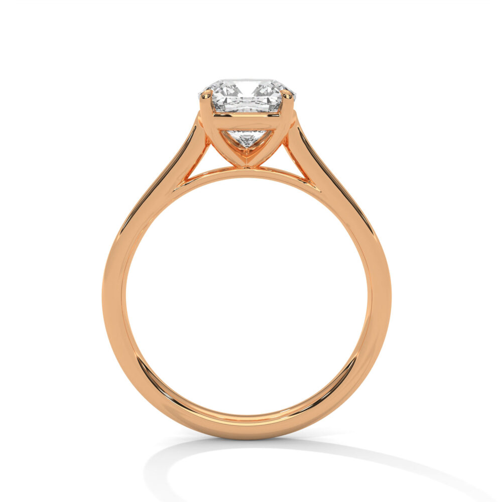 1 CT Square Cushion Cut Lab Grown Diamond Engagement Ring for women - Image 7