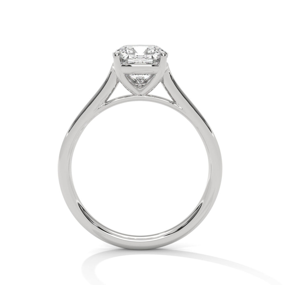 1 CT Square Cushion Cut Lab Grown Diamond Engagement Ring for women - Image 4