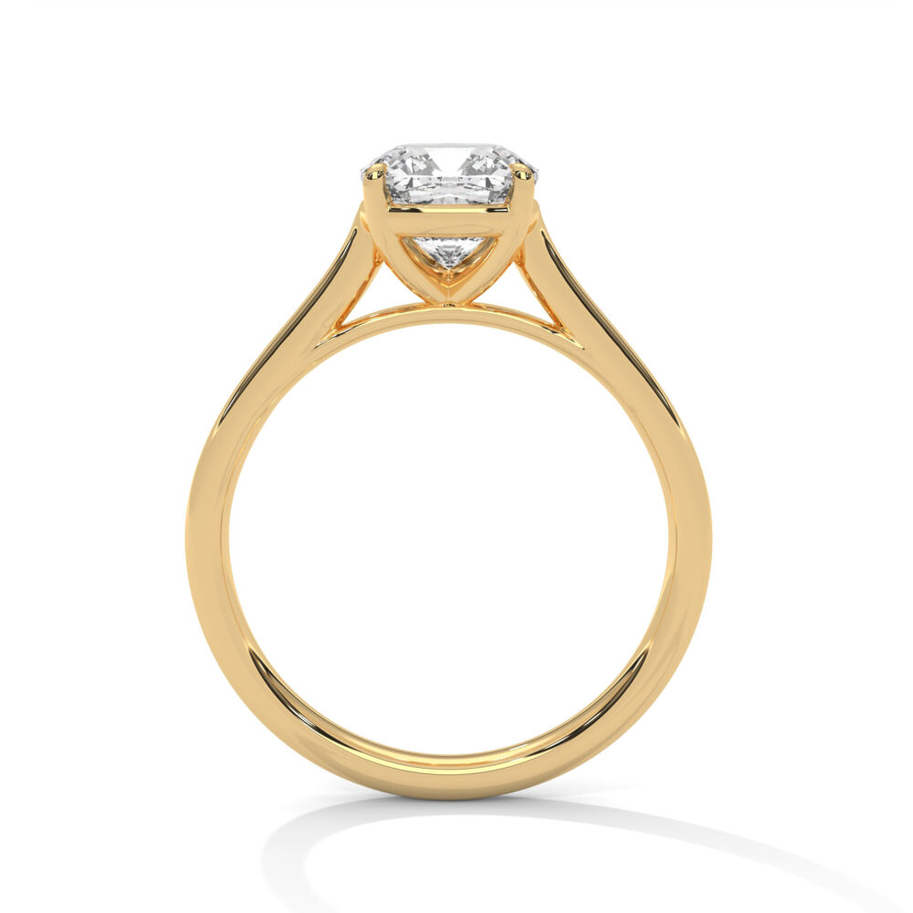 1 CT Square Cushion Cut Lab Grown Diamond Engagement Ring for women - Image 10