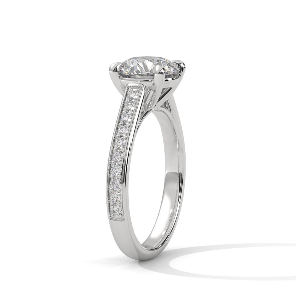 2 CT Round Lab Grown Diamond Engagement for Women - Image 3