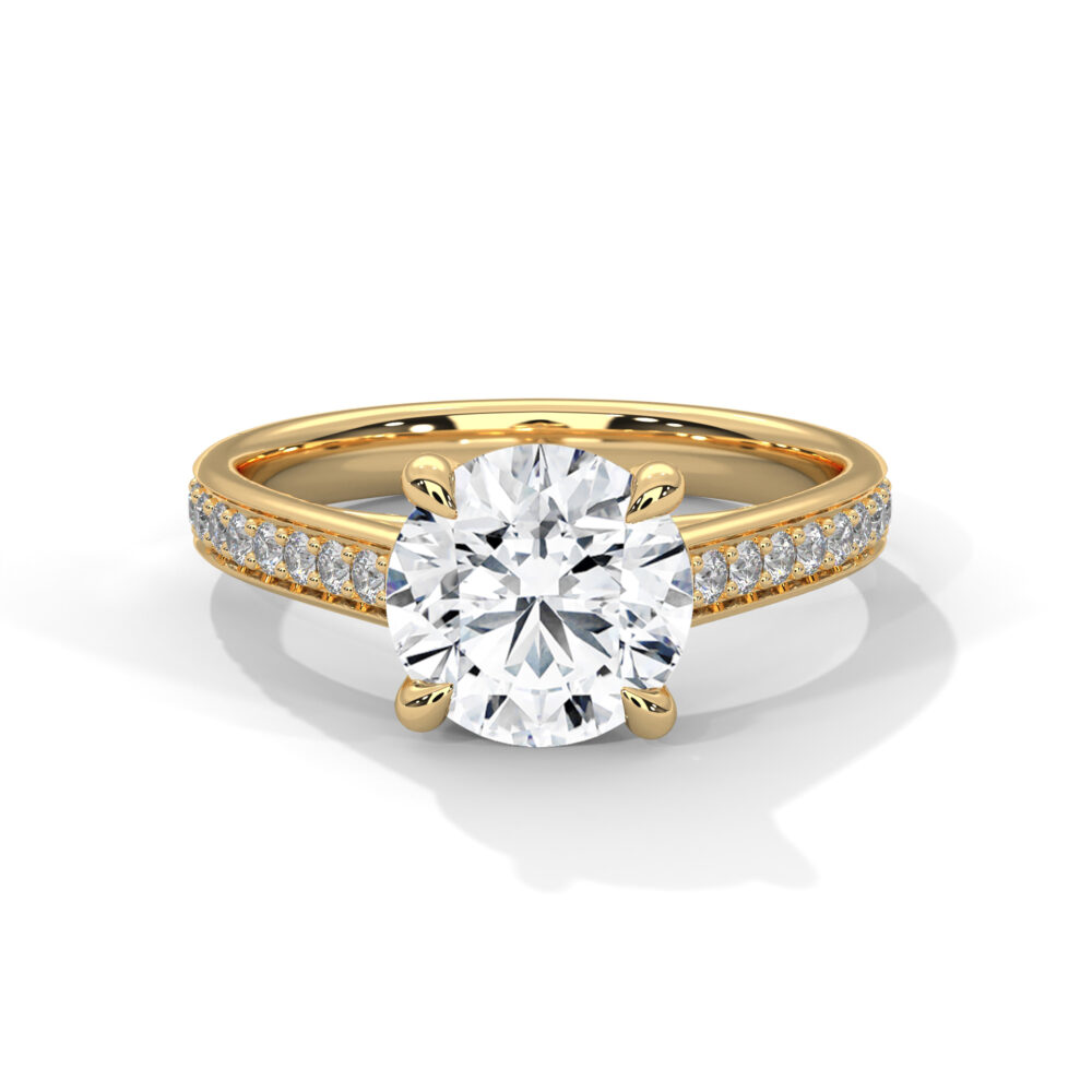 2 CT Round Lab Grown Diamond Engagement for Women - Image 9