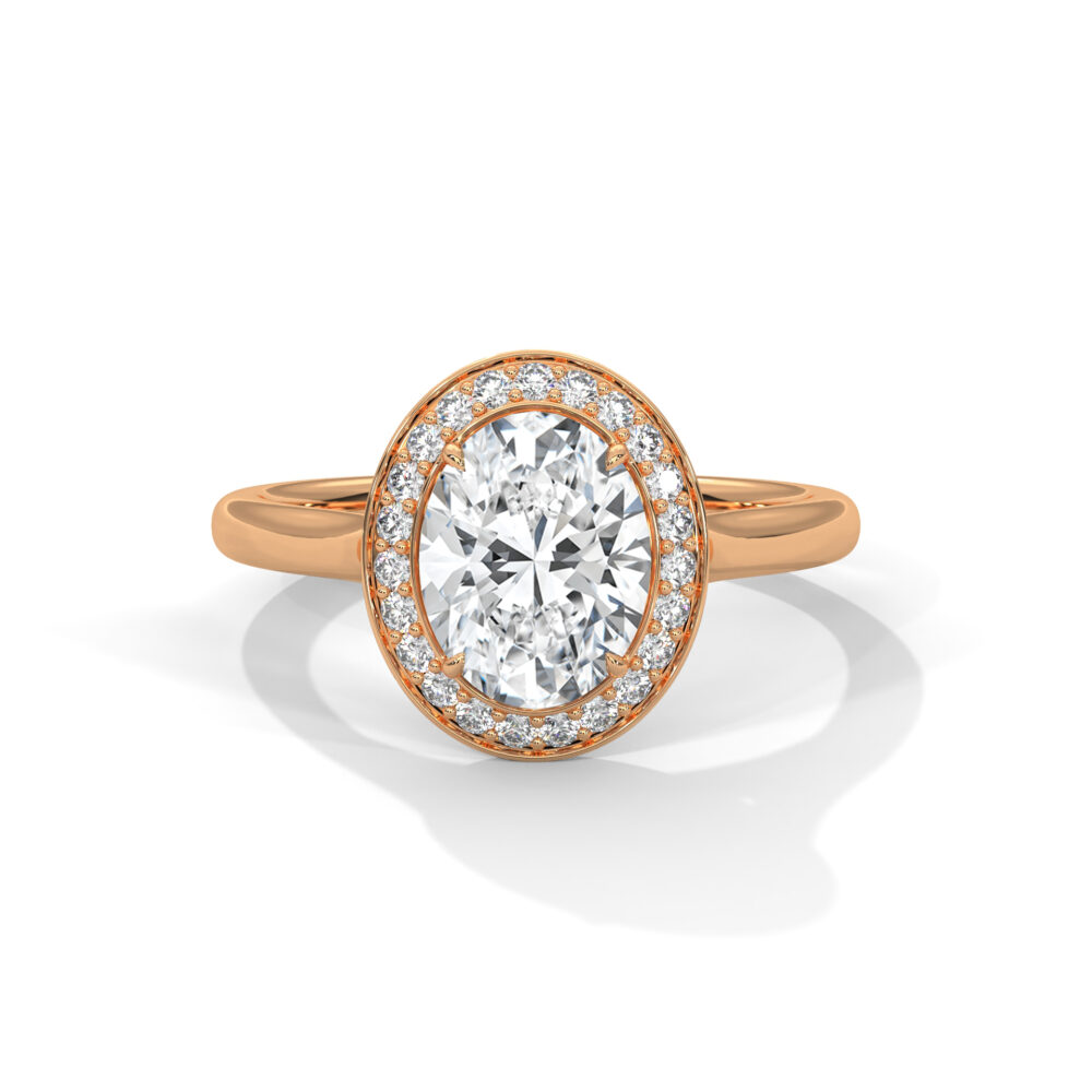 2 CT Oval Lab Grown Diamond Engagement Ring for Women - Image 5