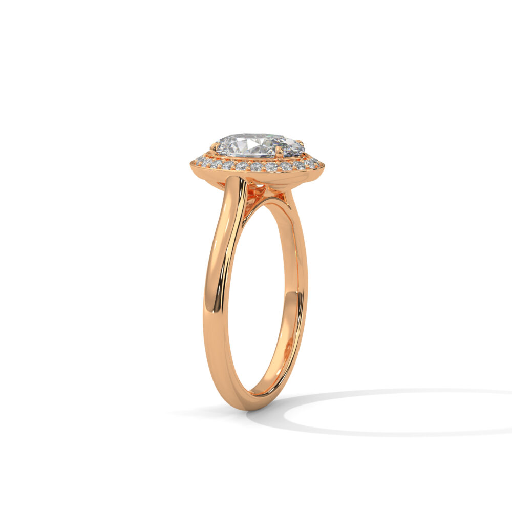 2 CT Oval Lab Grown Diamond Engagement Ring for Women - Image 6
