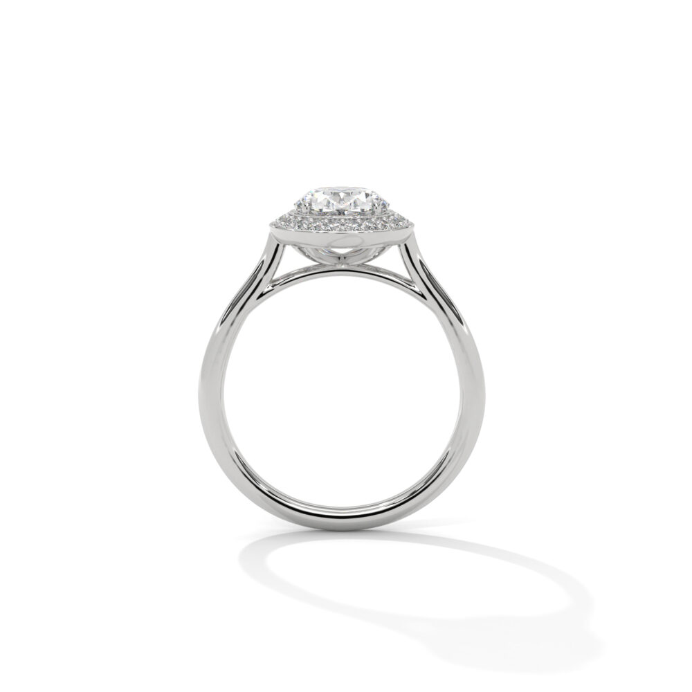2 CT Oval Lab Grown Diamond Engagement Ring for Women - Image 4
