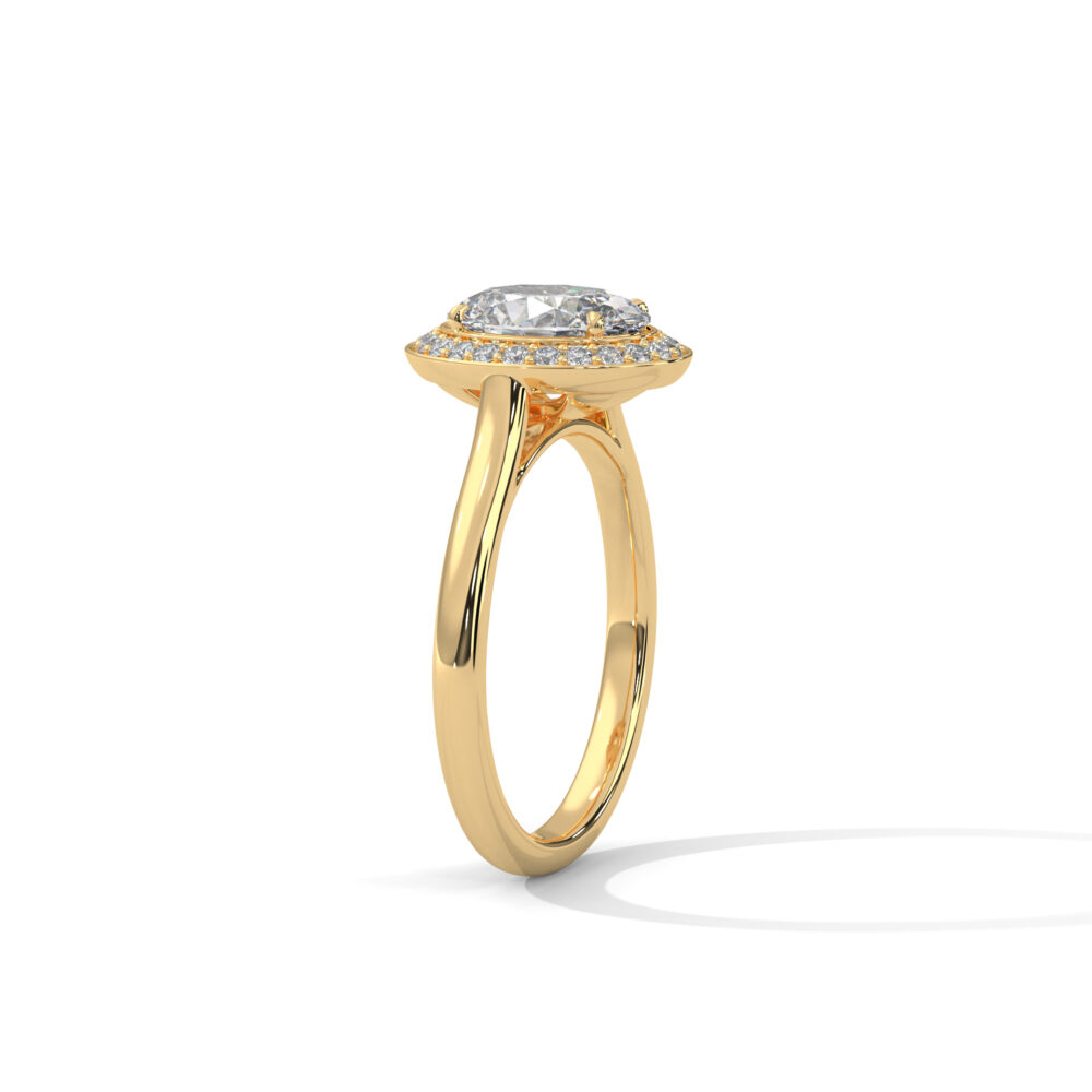 2 CT Oval Lab Grown Diamond Engagement Ring for Women - Image 10
