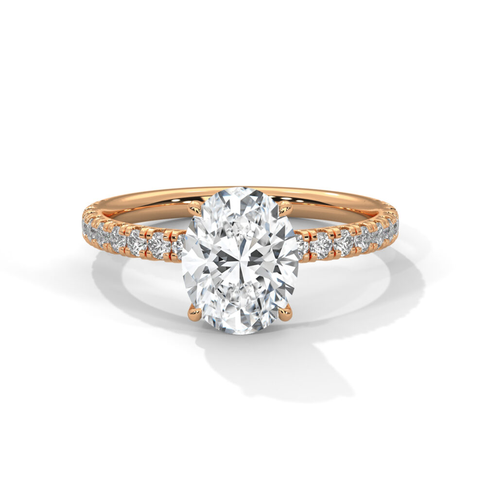 2 CT Oval Lab Grown Diamond Engagement Ring for Women - Image 5