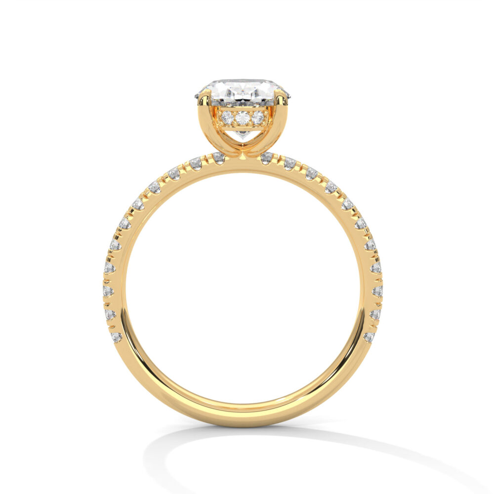 2 CT Oval Lab Grown Diamond Engagement Ring for Women - Image 10