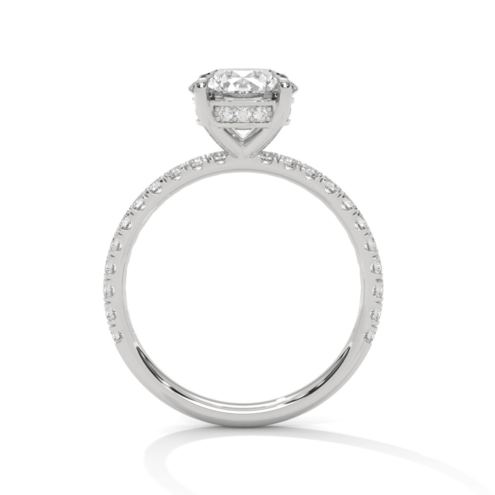 1.5 CT Round Lab Grown Diamond Engagement Ring for Women - Image 3