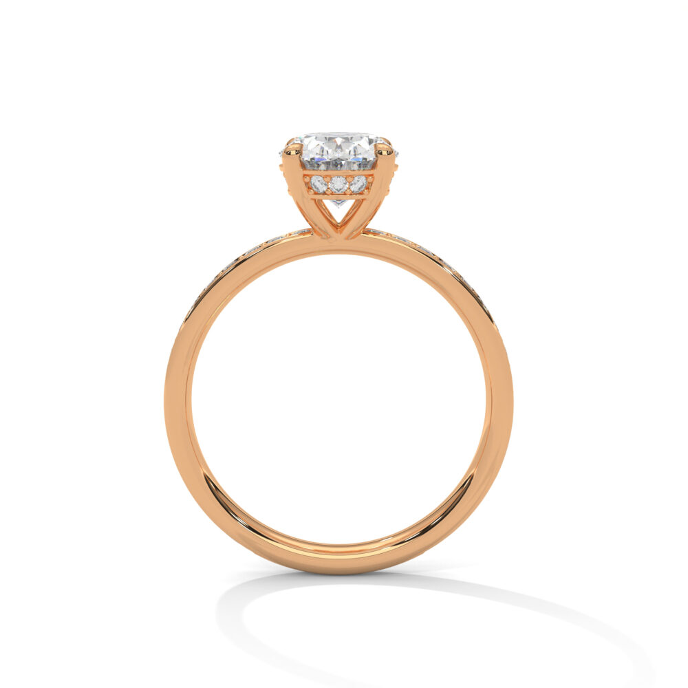 2 CT Oval Lab Grown Diamond Engagement Ring for Women - Image 7