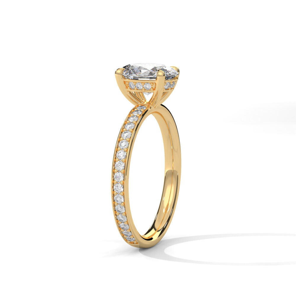 2 CT Oval Lab Grown Diamond Engagement Ring for Women - Image 9