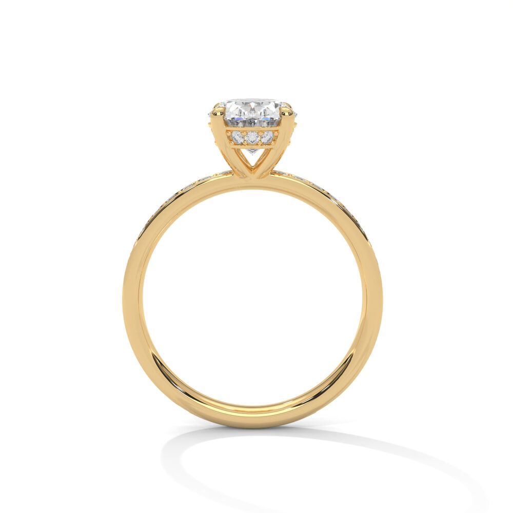 2 CT Oval Lab Grown Diamond Engagement Ring for Women - Image 10