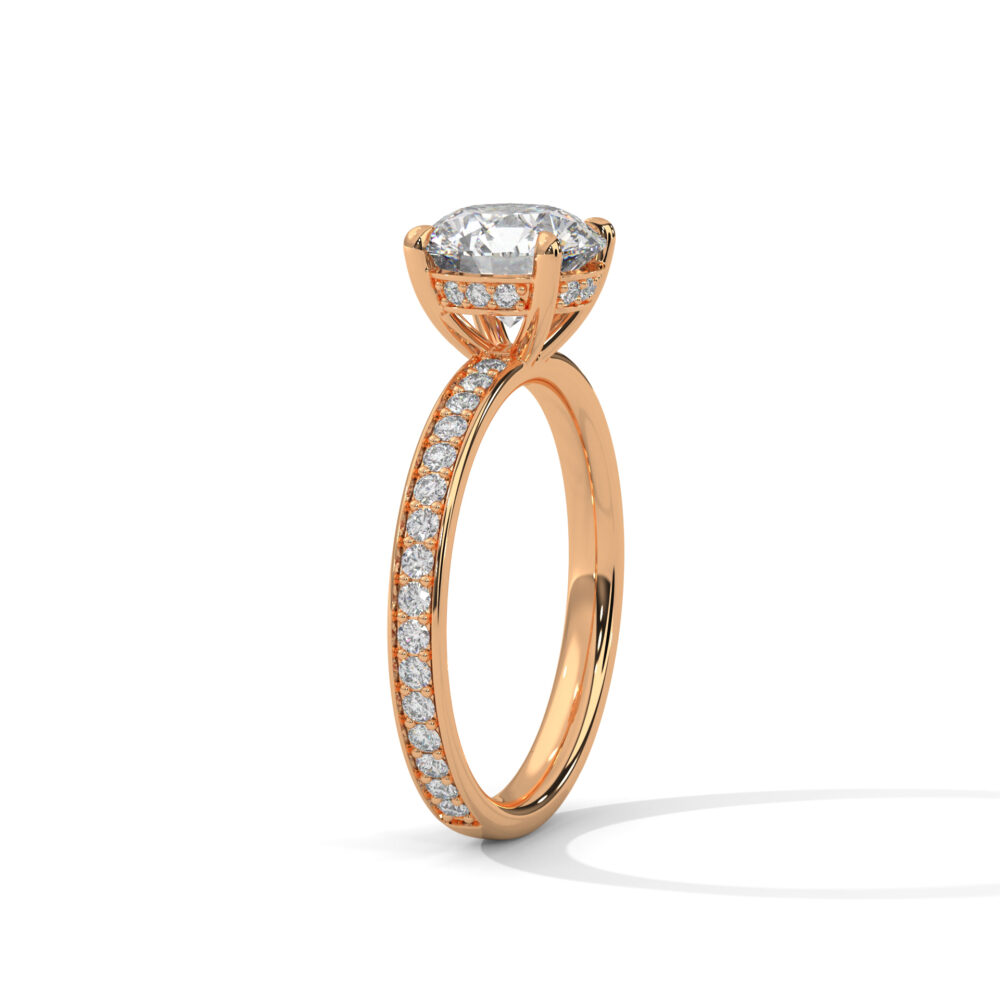 3 CT Round Lab Grown Diamond Engagement Ring for Women - Image 10