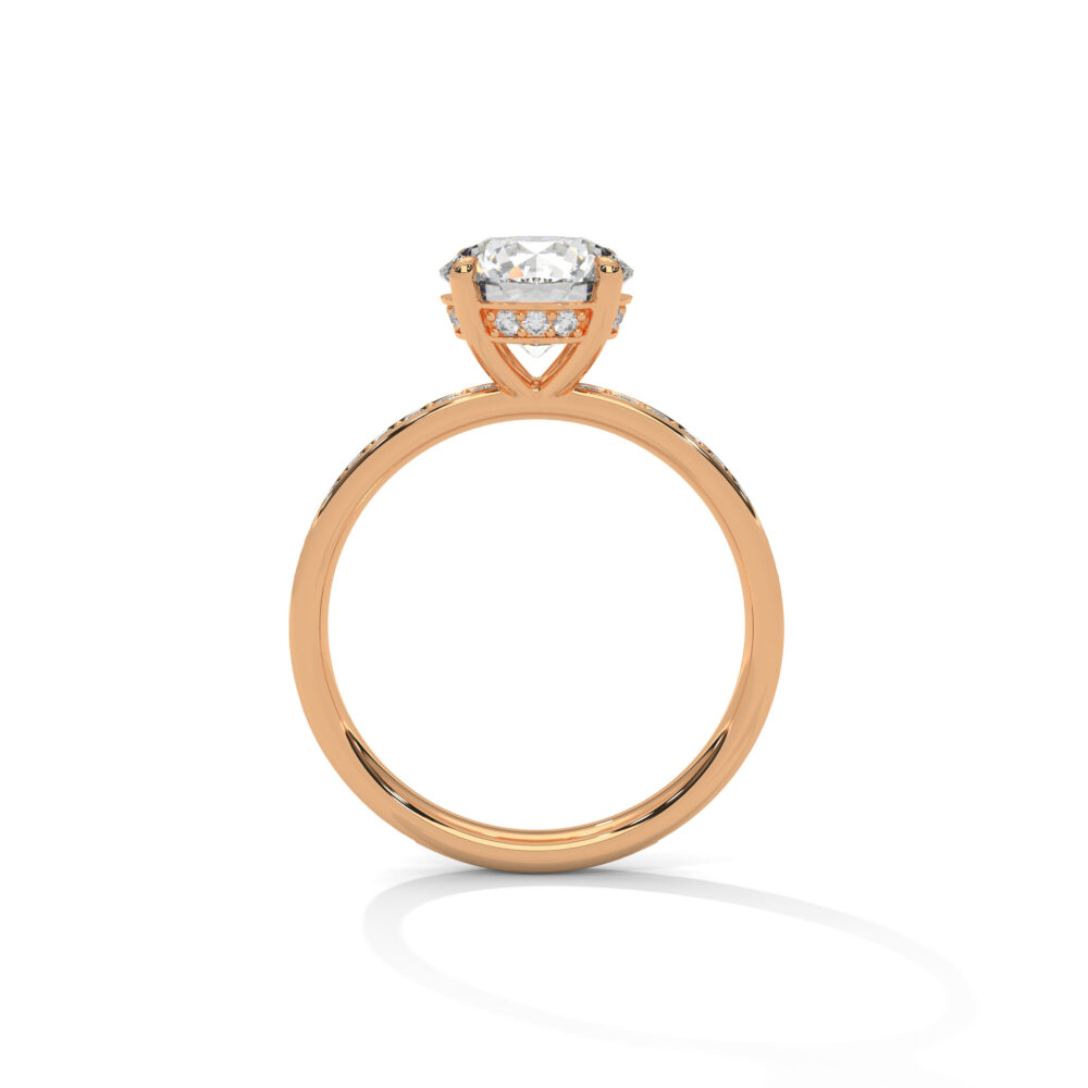 3 CT Round Lab Grown Diamond Engagement Ring for Women - Image 11