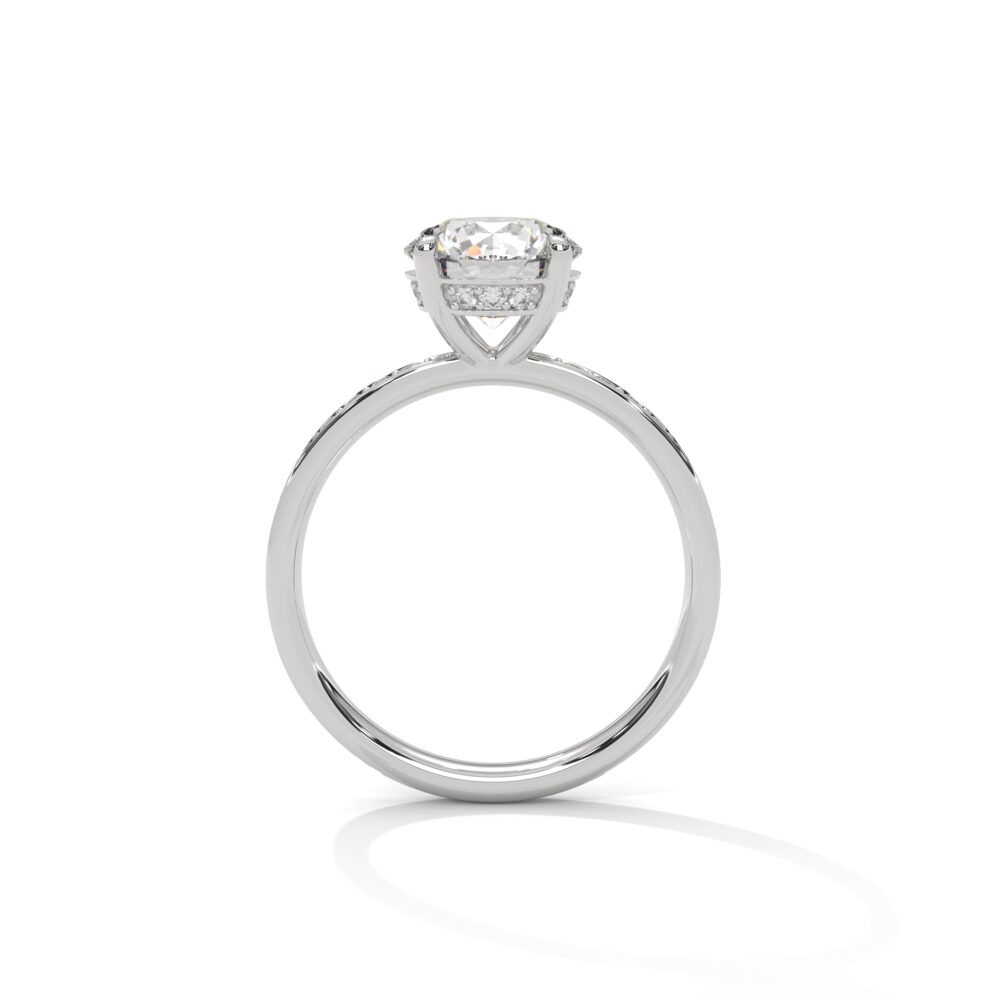 3 CT Round Lab Grown Diamond Engagement Ring for Women - Image 8