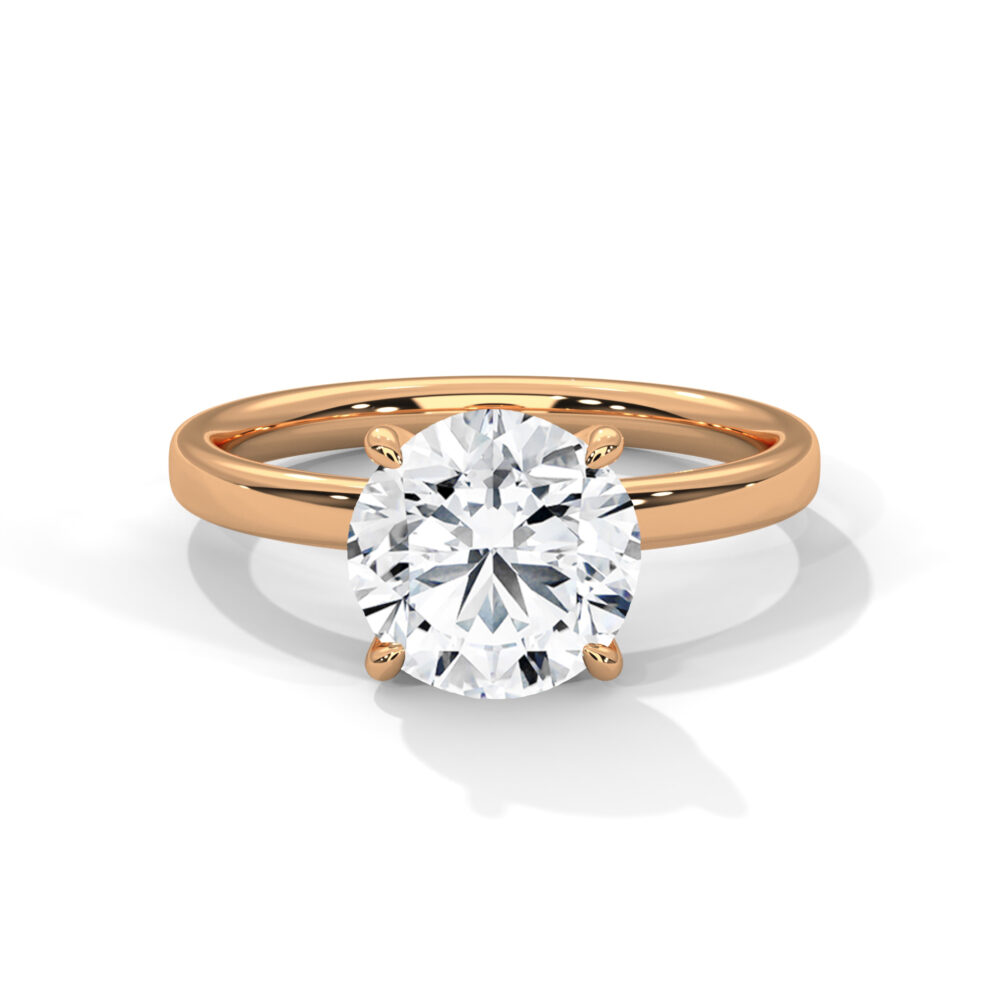 1 CT Round Lab Grown Diamond Ring for Women - Image 9