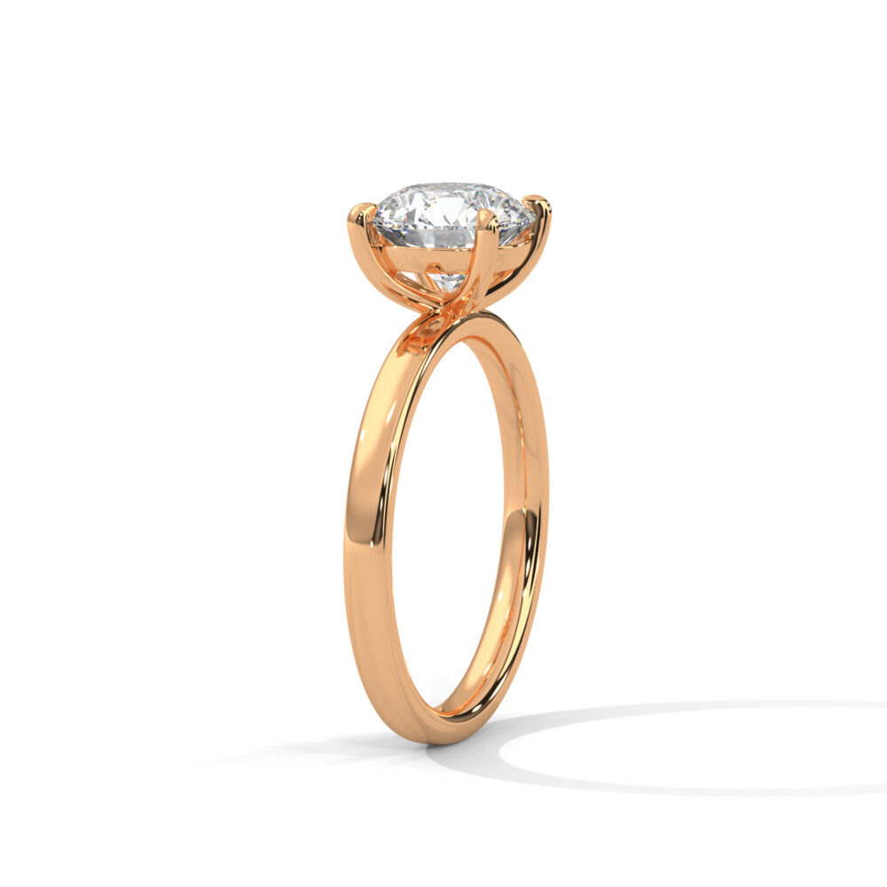 1 CT Round Lab Grown Diamond Ring for Women - Image 10